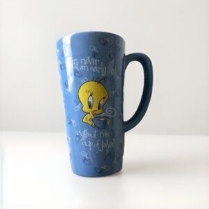 Vintage 1997 Tweety Bird & Sylvester The Cat Double‎ Sided Mug Looney Tunes W.B.